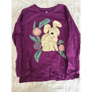 Tea collection purple bunny shirt size 7